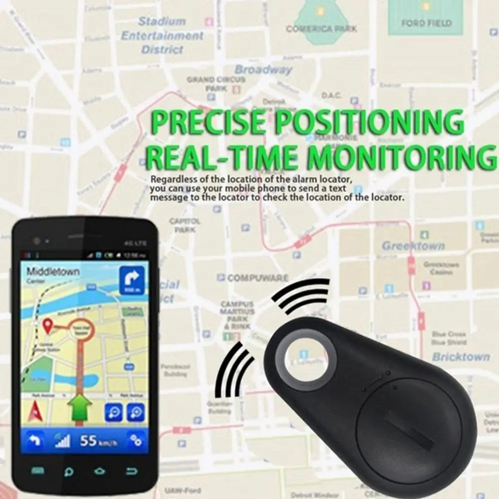 GPS Tracker Mini Fashion Smart Pets Anti Lost Alarm GPS Tracker Wallet Key Finder Locator Dog Pet Child Tracker Key Finder