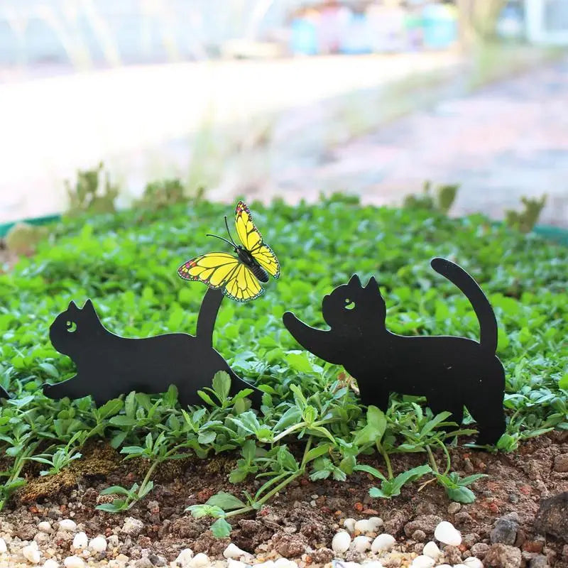 Cat Garden Decor Cat Outdoor Statue Animal Garden Ornaments Cute Lawn Ornaments Home Furnishing Decoration For Courtyards
