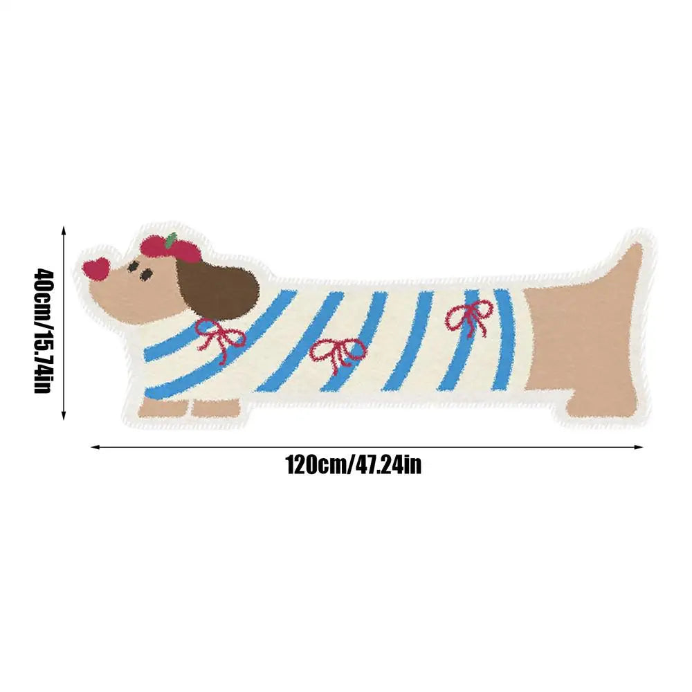 Cat Bathroom Rug Hugging Cat Pattern Plush Bathroom Decor Mat Funny Machine Wash Water Absorbent Thick Shower Rug With Non-Slip