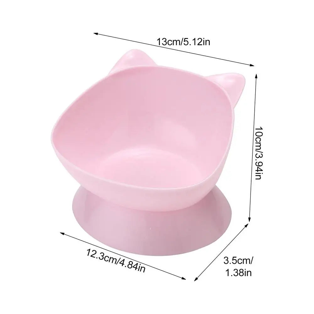 Cat Food Bowls Anti Vomiting Raised Cat Bowls Ergonomic Cat Bowl Elevated Kitten Dish With Fine Sanded Edges