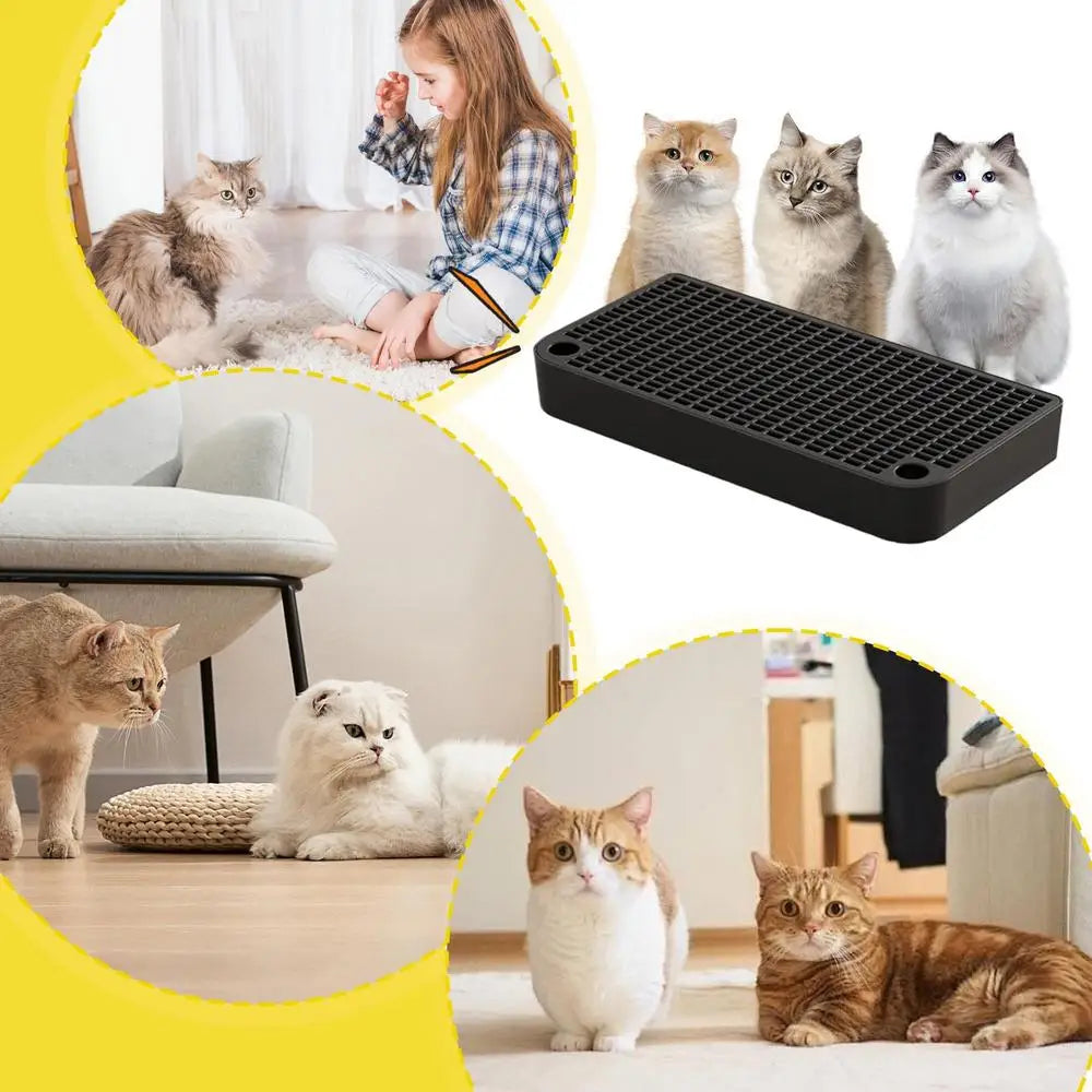 Footboard for Cats Litter Box Keep Room Tidy for Indoor Cats Easy Clean Accessory for Litter Pan Cat Litter Tray Pet Accessories