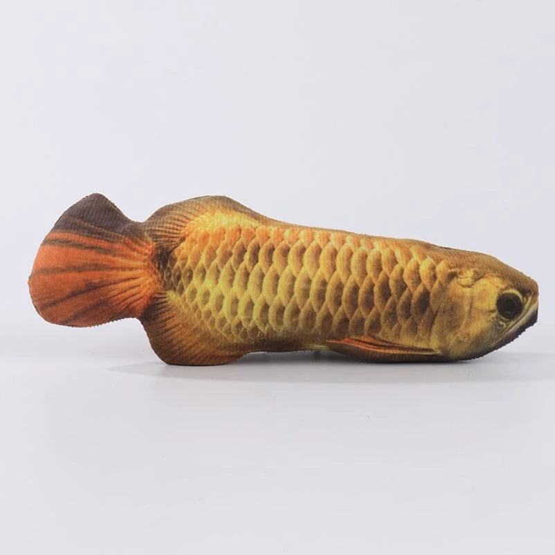 Hot sale of cat-teasing toys simulation fish tear-teasing cat chew plush toys fish cat supplies Pet supplies