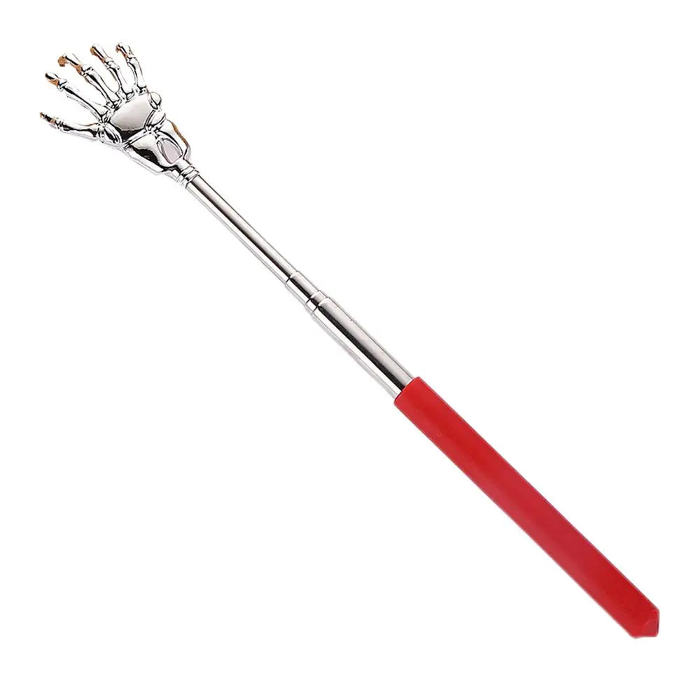 Telescopic Back Scratcher Stainless Steel Hand Shaped Extendable Back Scratchers Hand Massager Backslap Portable Travel Massage