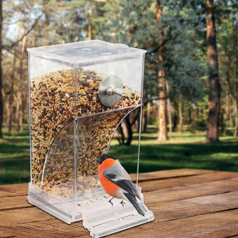 Acrylic Bird Feeders Anti Spill Automatic Parrot Feeder Drinker TransparentParakeet Feeders For Bird Cage Cage Accessories