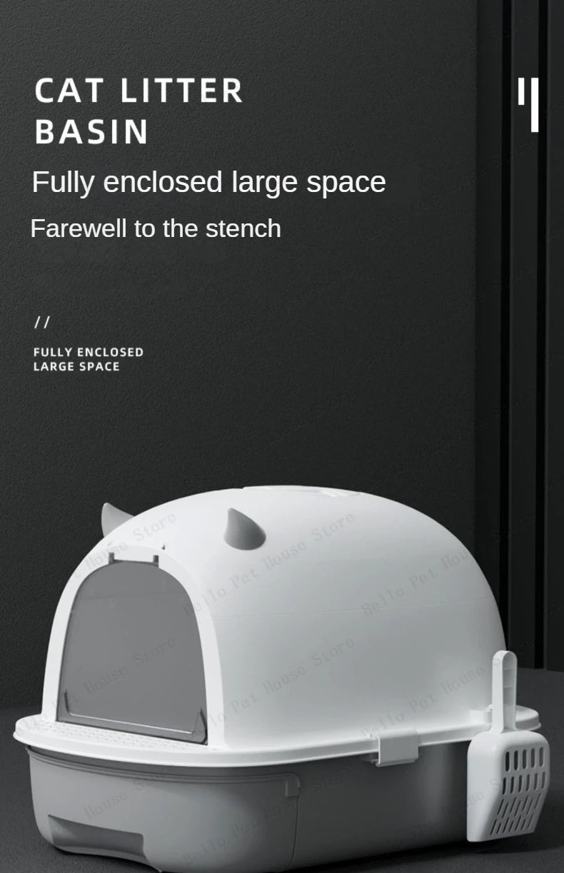 Extra Large Odor-proof Cat Litter Box Fully Enclosed Cat Toilet Foldable Storage Drawer-style Cat Litter Box Pet Supplies