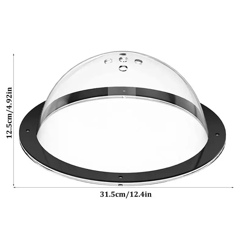 Acrylic Dome Window Porthole Window Pet Acrylic Clear Dome View With Air Holes Peek Window Playground Doggie Fence Window
