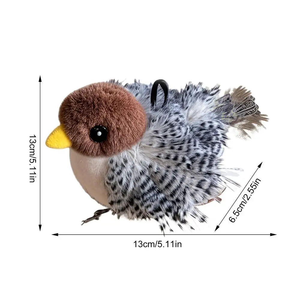 Flappy Bird Interactive Cat Toy USB Rechargeable Pet Cat Plush Toy Flapping Bird Toy Stimulate Hunting Instincts Remote Control