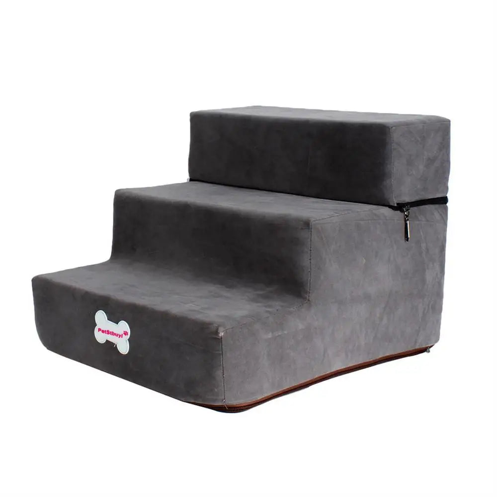 Hot Dog House Dog Stairs Pet 3 Steps Stairs For Small Dog Cat Pet Ramp Ladder Anti-slip Removable Dogs Bed Stairs Pet Supplies