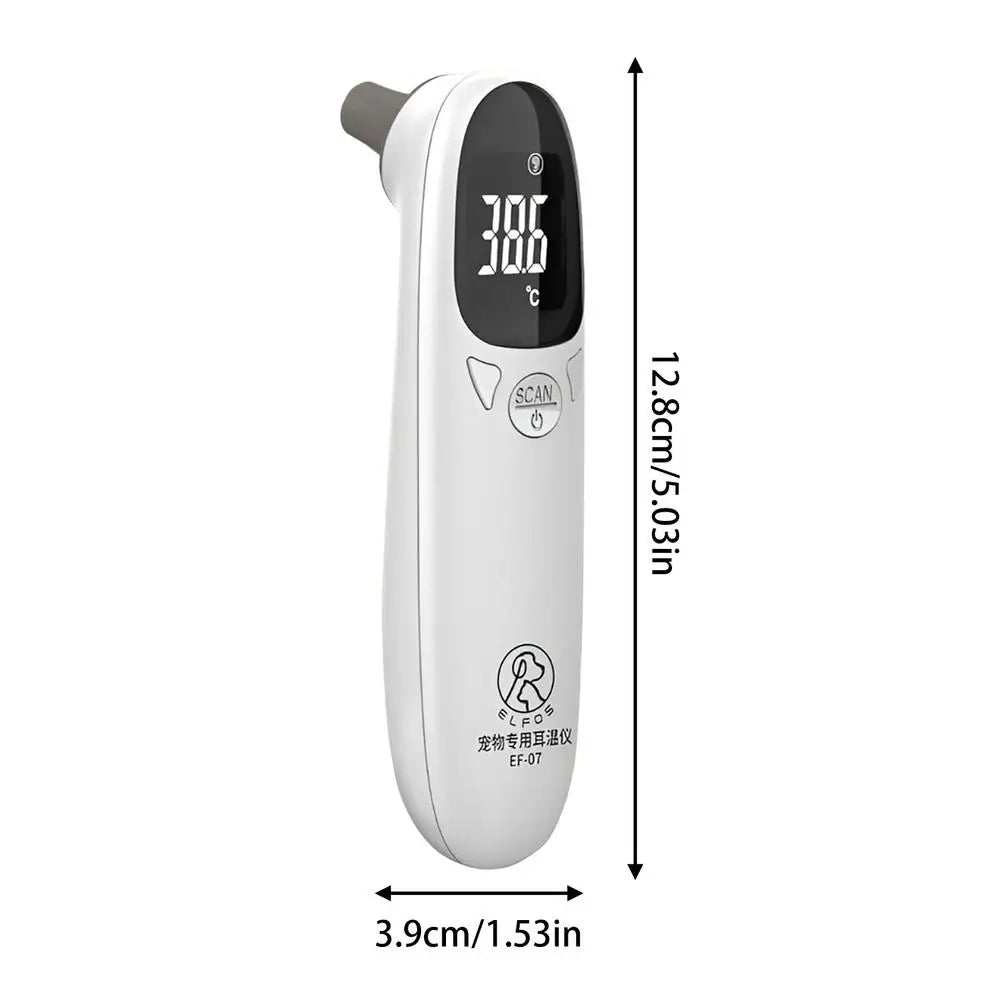 Pet Dog Cat Ear Digital Thermometers Pet Thermometers Animal Measuring Non-Contact Electronic Highly Accurate Pet Supplies