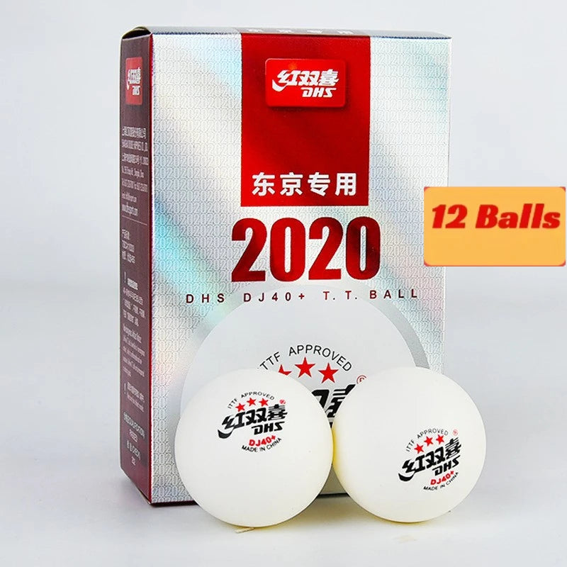 Original DHS D40+ 3 Stars Table Tennis Balls Professional 40+ Seamed Ping Pong Balls  ITTF Standard for WTT Competition