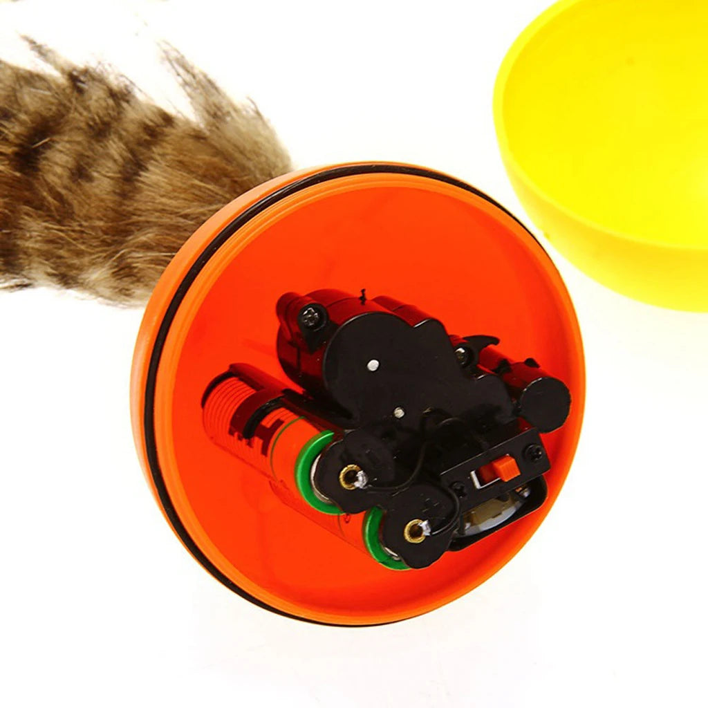 1 Piece Pet Rolling Ball Lovely Pet Dog Cat Weasel Motorized Rolling Ball Appears Jump Moving Toy Pet Accessories