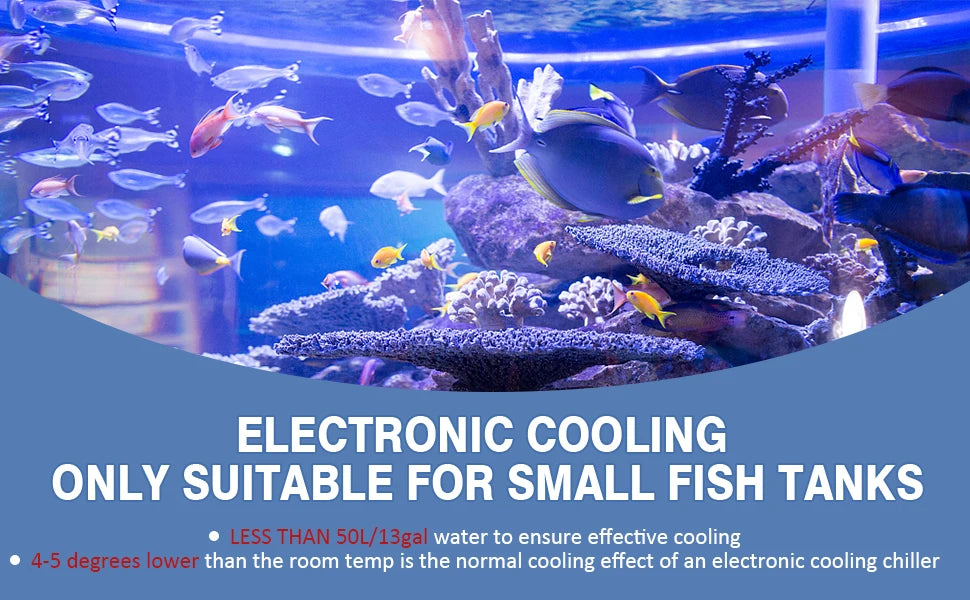 Aquarium Water Chiller Cooler Warmer with Pump 32-212°F Temperature Setting Suitable for 16gal Water for Home Aquarium Fish