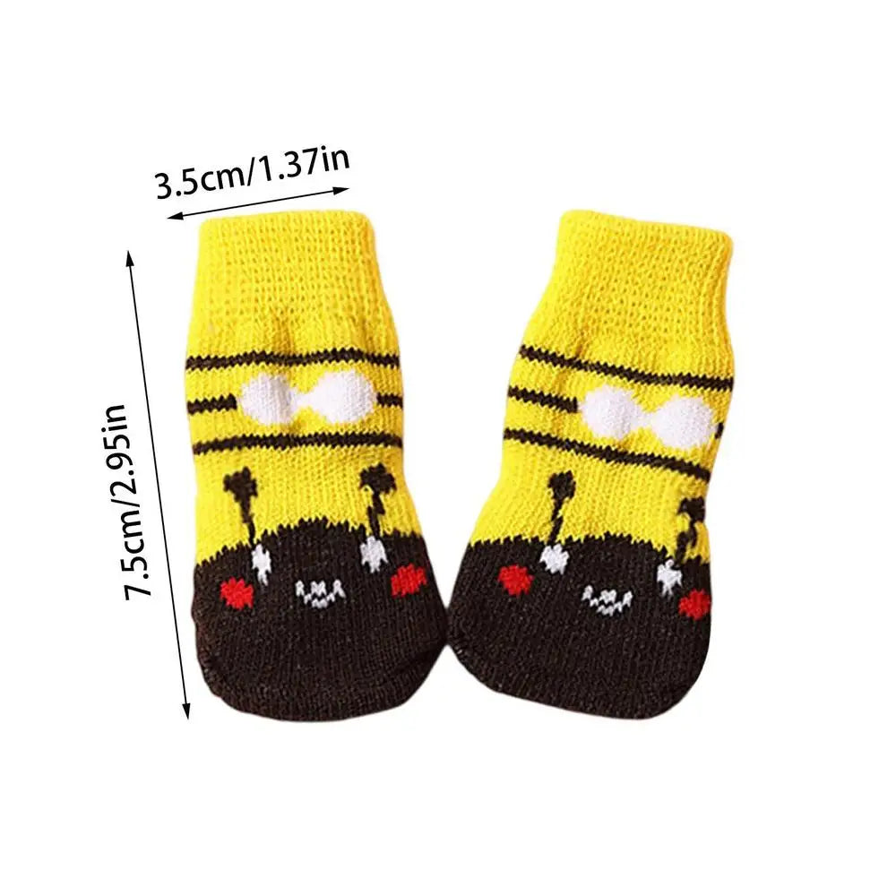Dog Socks Double Side Large Coverage Non-Slip Dog Boots And Paw Protectors Puppy Doggie Senior Dog Paw Protector Pet Furry