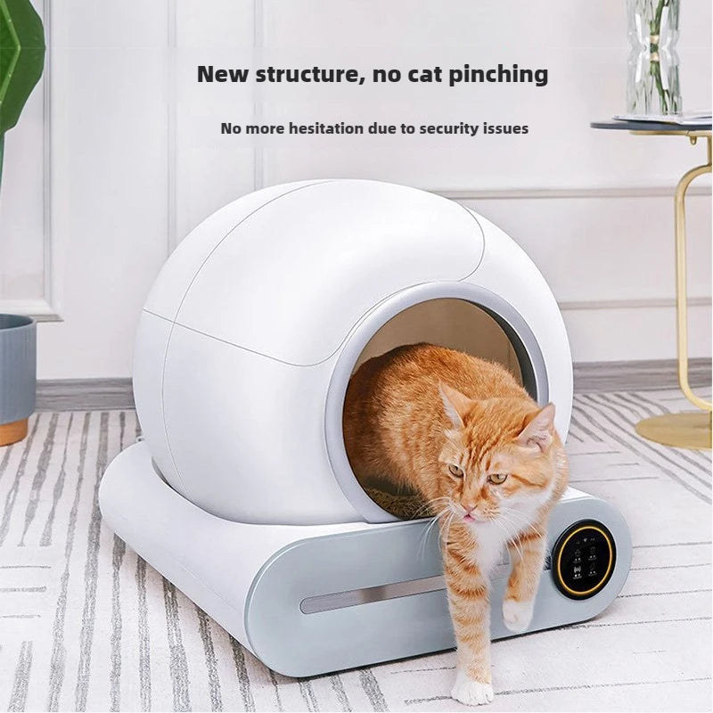 Smart Cat Litter Box for Pets Automatic Cleaning Electric Large Deodorizing Cat Toilet Fully Enclosed Automatic Cat Litter Box