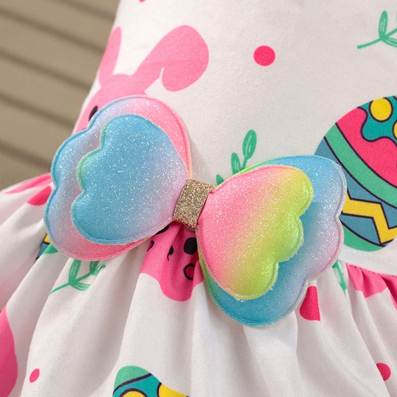 Dog Princess Dress Cute Rabbit Printed Dresses for Small Medium Dogs  Cats Easter Pet Skirt Puppy Chihuahua Teddy Clothes