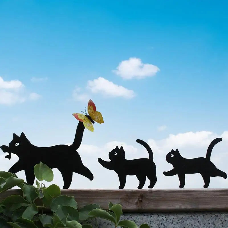 Cat Garden Decor Cat Outdoor Statue Animal Garden Ornaments Cute Lawn Ornaments Home Furnishing Decoration For Courtyards