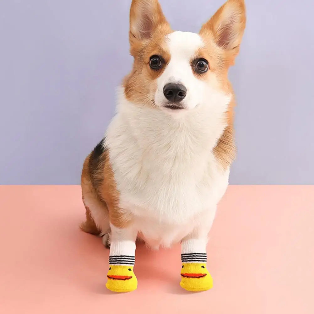 Dog Socks Double Side Large Coverage Non-Slip Dog Boots And Paw Protectors Puppy Doggie Senior Dog Paw Protector Pet Furry