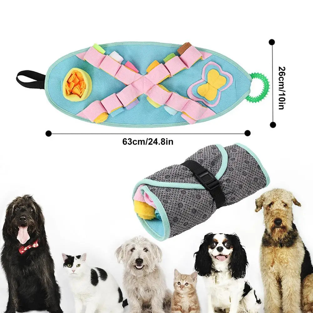 Snuffle Mat For Dogs Washable Dog Sniffing Toys Dog Mat Nasal Congestion Pad Brain Stimulation Toy Training Mat For Pets