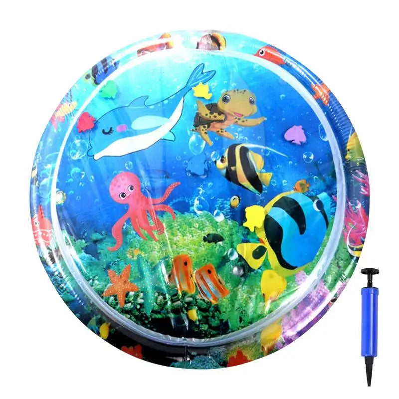 Cat Play water Mat Inflatable Play Water Pad Bed Cooling Pad Interactive Toys Thickened Mat with Pump Pet Supplies for Indoor