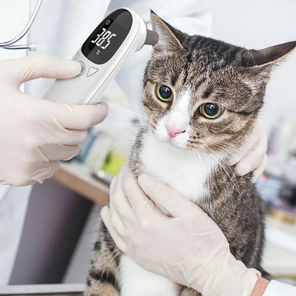Pet Dog Cat Ear Digital Thermometers Pet Thermometers Animal Measuring Non-Contact Electronic Highly Accurate Pet Supplies