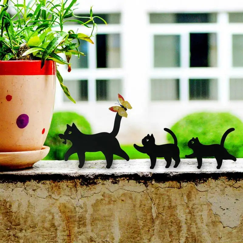 Cat Garden Decor Cat Outdoor Statue Animal Garden Ornaments Cute Lawn Ornaments Home Furnishing Decoration For Courtyards
