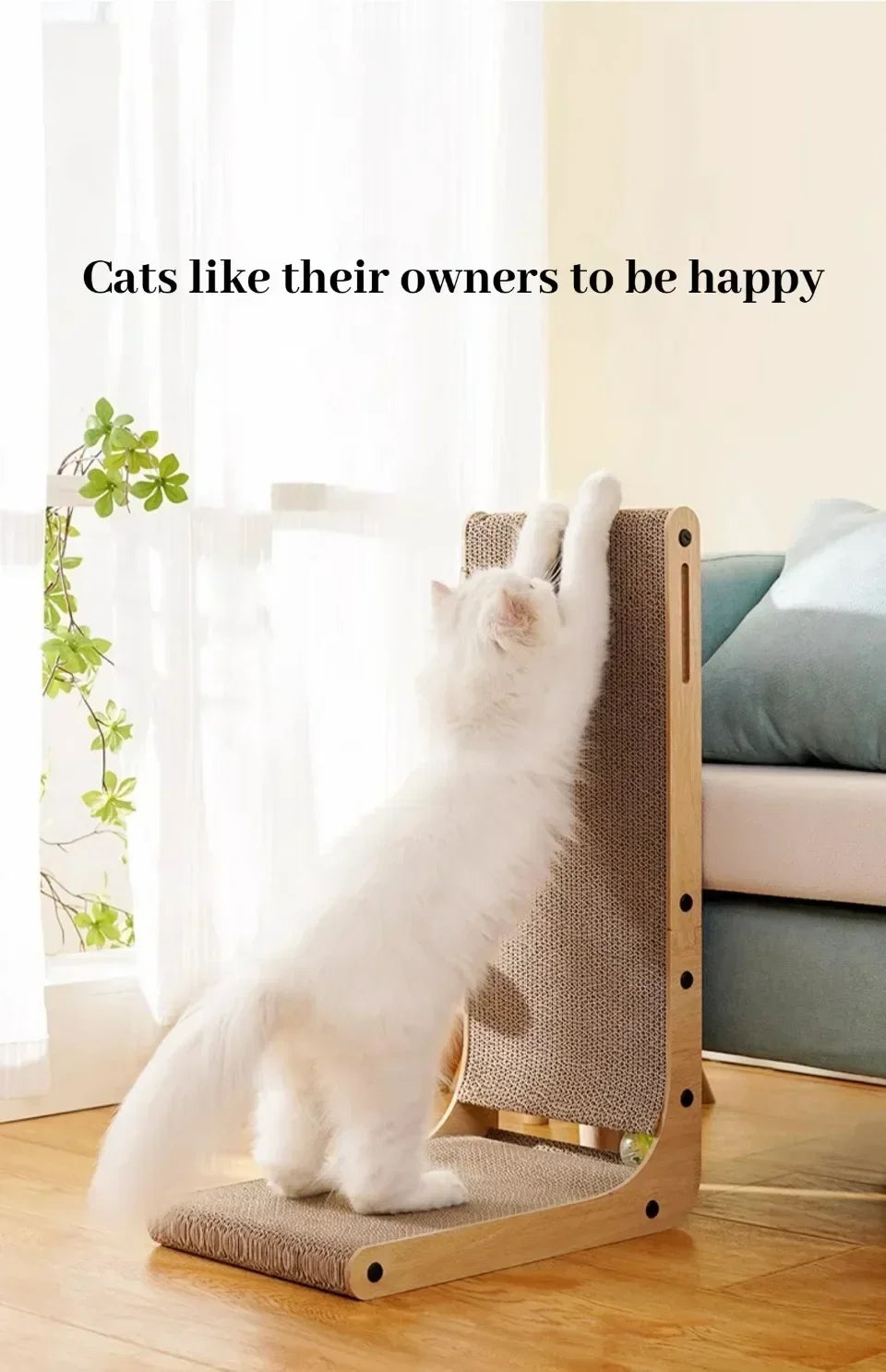 Cat Toys Interactive Board Cat Toys Wooden Wear-resistant and Scratch-resistant Post Cat Furniture Training Grinding Claw Toys