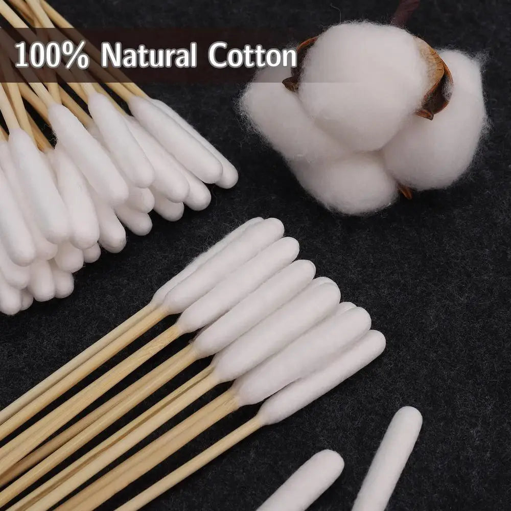 100pcs Pet Dog Ear Cleaner Cotton Buds Animal Ear Cleaning Cotton Swab Sticks For Cat Dog Ear Wax Removal Pets Cleaning Supplies