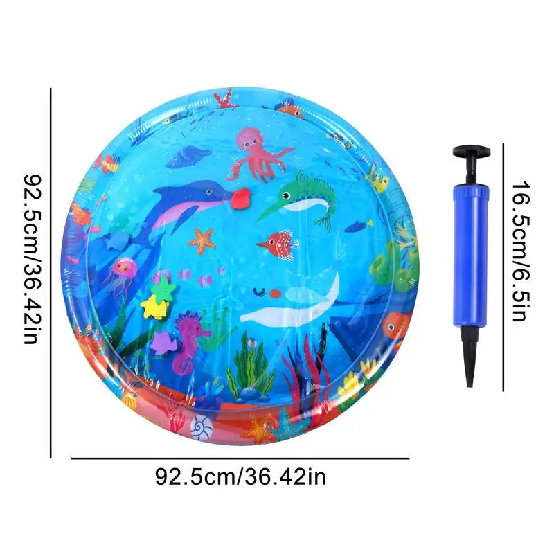 Cat Play water Mat Inflatable Play Water Pad Bed Cooling Pad Interactive Toys Thickened Mat with Pump Pet Supplies for Indoor
