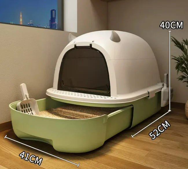 Extra Large Odor-proof Cat Litter Box Fully Enclosed Cat Toilet Foldable Storage Drawer-style Cat Litter Box Pet Supplies