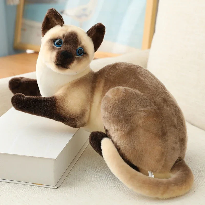 Cat Doll Pet Toys Stuffed Lifelike  Cats Plush Toy Simulation Cute  kitten Dolls  Children Boys and Girls Christmas Presents