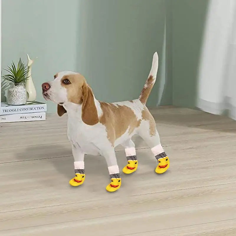 Dog Socks Double Side Large Coverage Non-Slip Dog Boots And Paw Protectors Puppy Doggie Senior Dog Paw Protector Pet Furry
