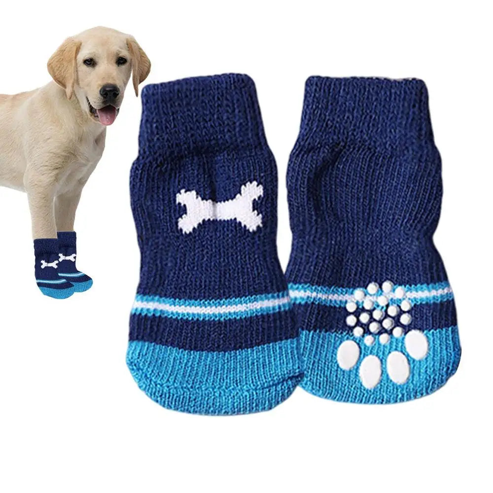 Dog Socks Double Side Large Coverage Non-Slip Dog Boots And Paw Protectors Puppy Doggie Senior Dog Paw Protector Pet Furry
