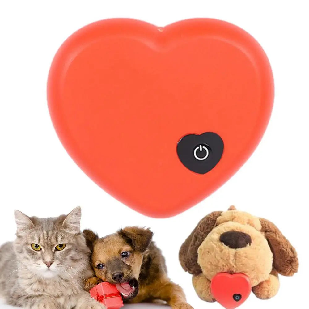 Puppy Heartbeat Soothing Hug Toy Dog Heating Plush Doll Pet Comfortable Behavioral Training Play Aid Tool Anxiety Relief Sleep
