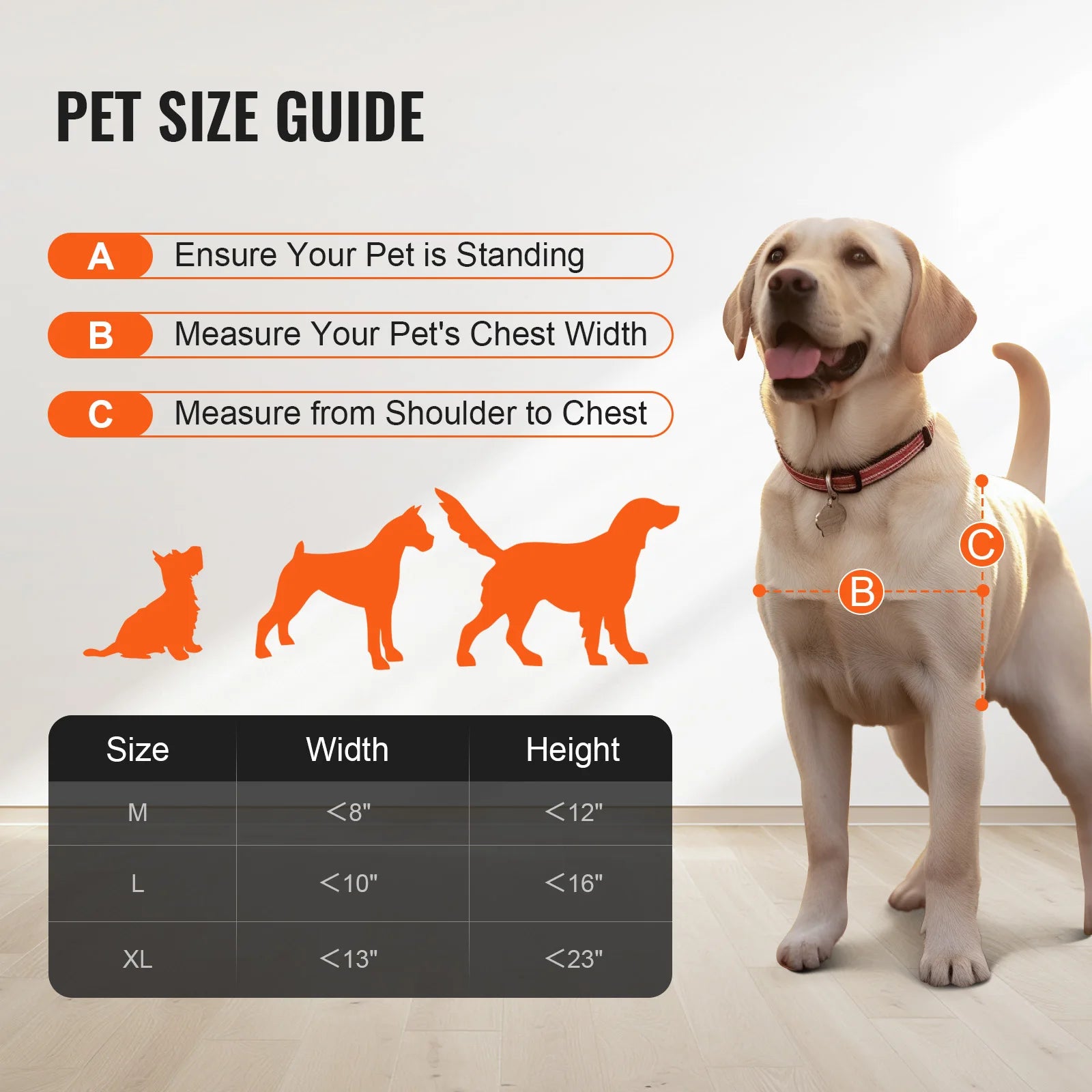 VEVOR Dog Door Sliding Glass Door Adjustable Height Doggy Door Sliding Doors Aluminum Frame Tempered Glass Pet Door