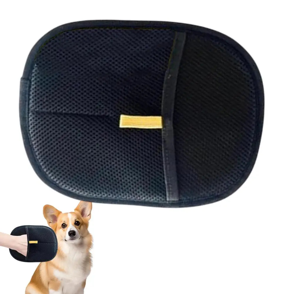 Pet Grooming Gloves Static Dedusting Brush Double Sided Pet Hair Remover Mitt Deshedding Brush Glove Removing Dog Cat Hair