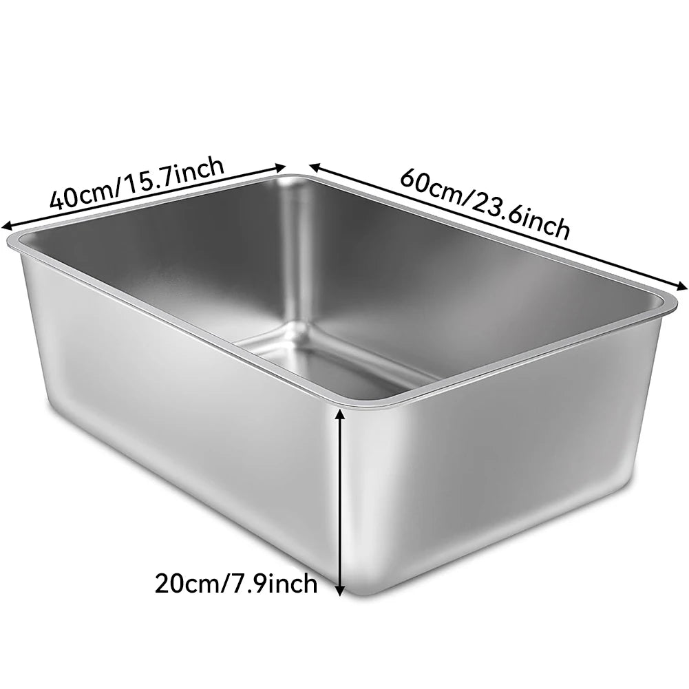 Stainless Steel Cat Litter Box
