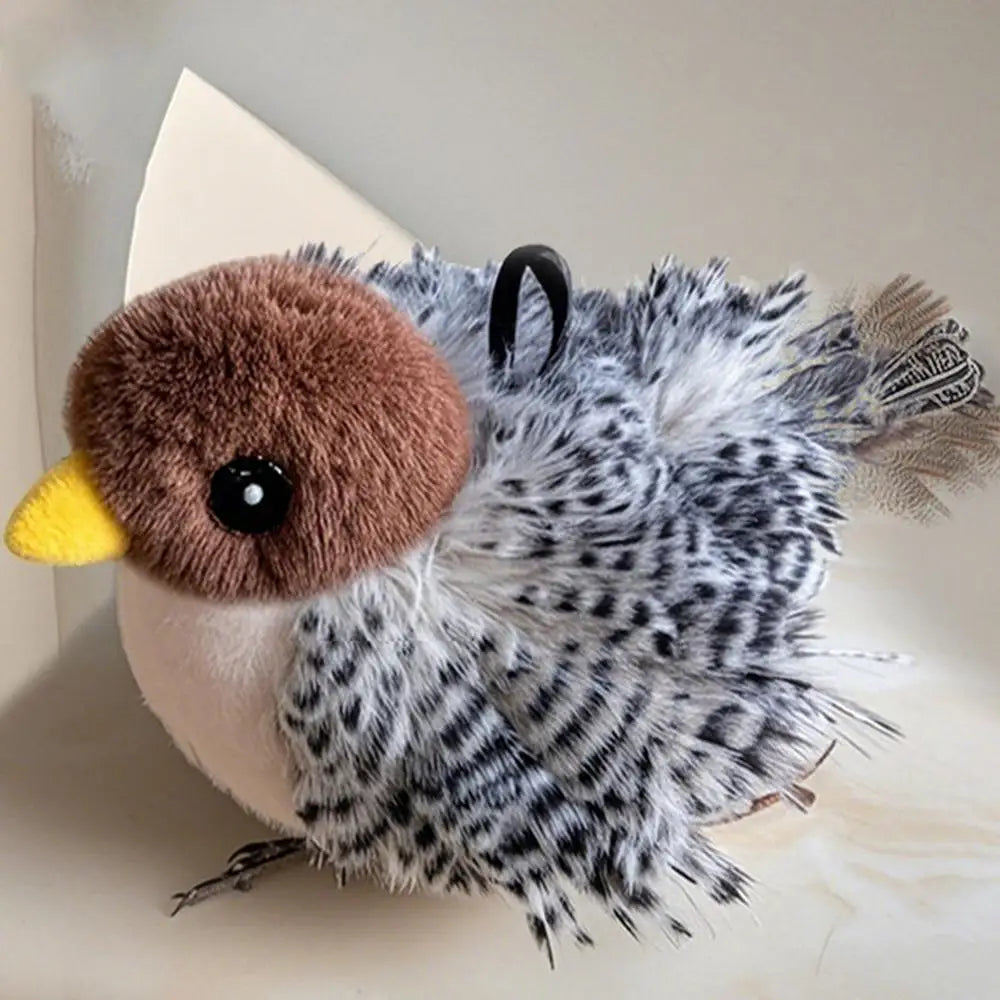 Flappy Bird Interactive Cat Toy USB Rechargeable Pet Cat Plush Toy Flapping Bird Toy Stimulate Hunting Instincts Remote Control