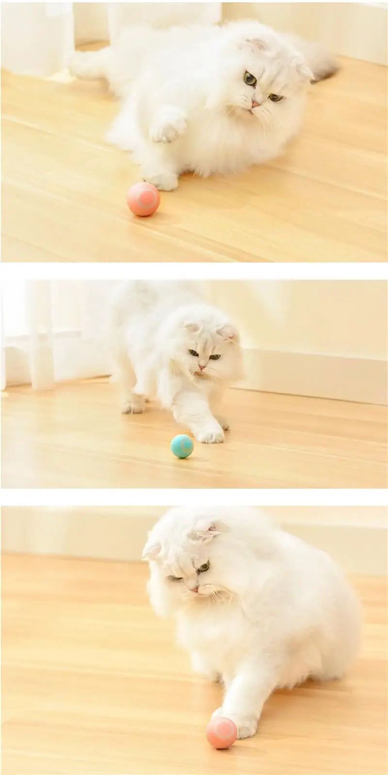 Smart Cat Toys Automatic Rolling Ball Interactive For Cats Training Self-moving Kitten Toys Electric Cat Toys Pet Accessories