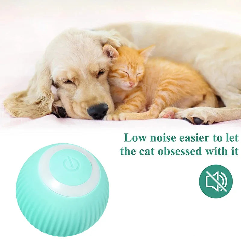 Smart Cat Toys Automatic Rolling Ball Interactive For Cats Training Self-moving Kitten Toys Electric Cat Toys Pet Accessories