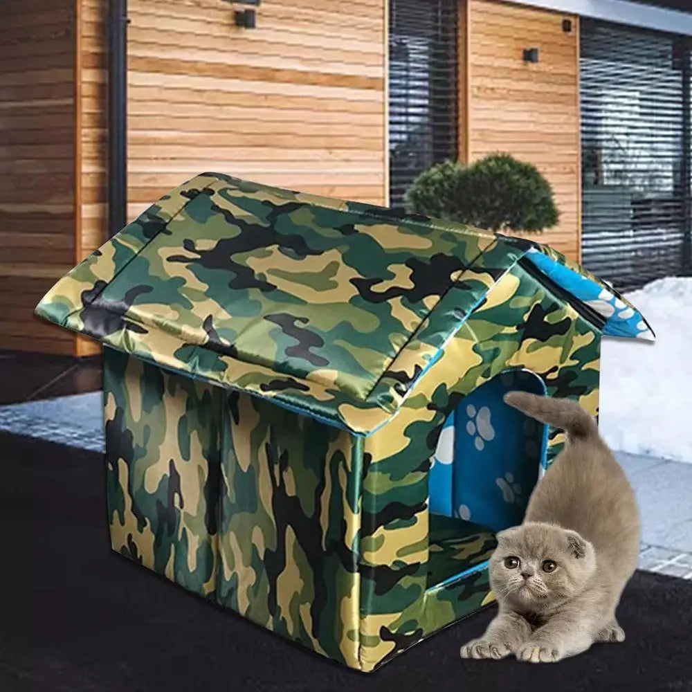L/M/S Sizes Outdoor Pet House Waterproof Thickened Cat Nest Tent Puppy Pet House Cat Nest Foldable Dogs Bed Pet Carriers