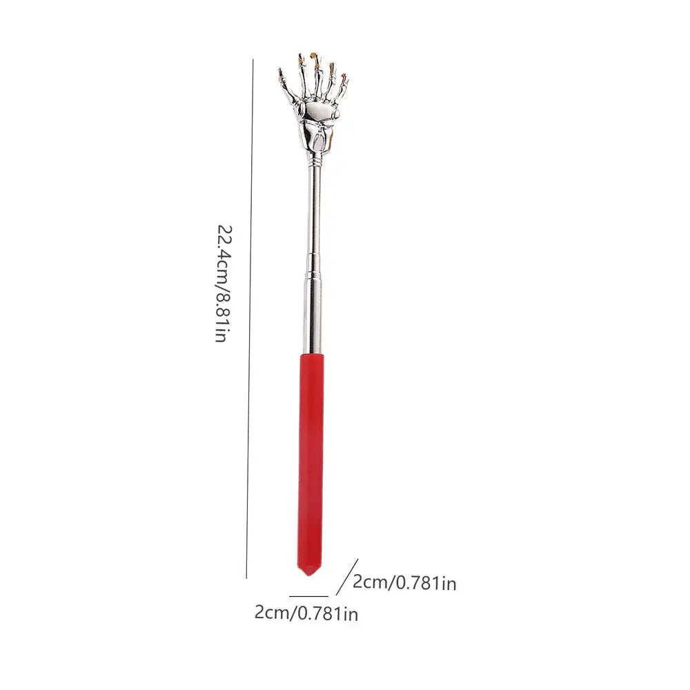 Telescopic Back Scratcher Stainless Steel Hand Shaped Extendable Back Scratchers Hand Massager Backslap Portable Travel Massage
