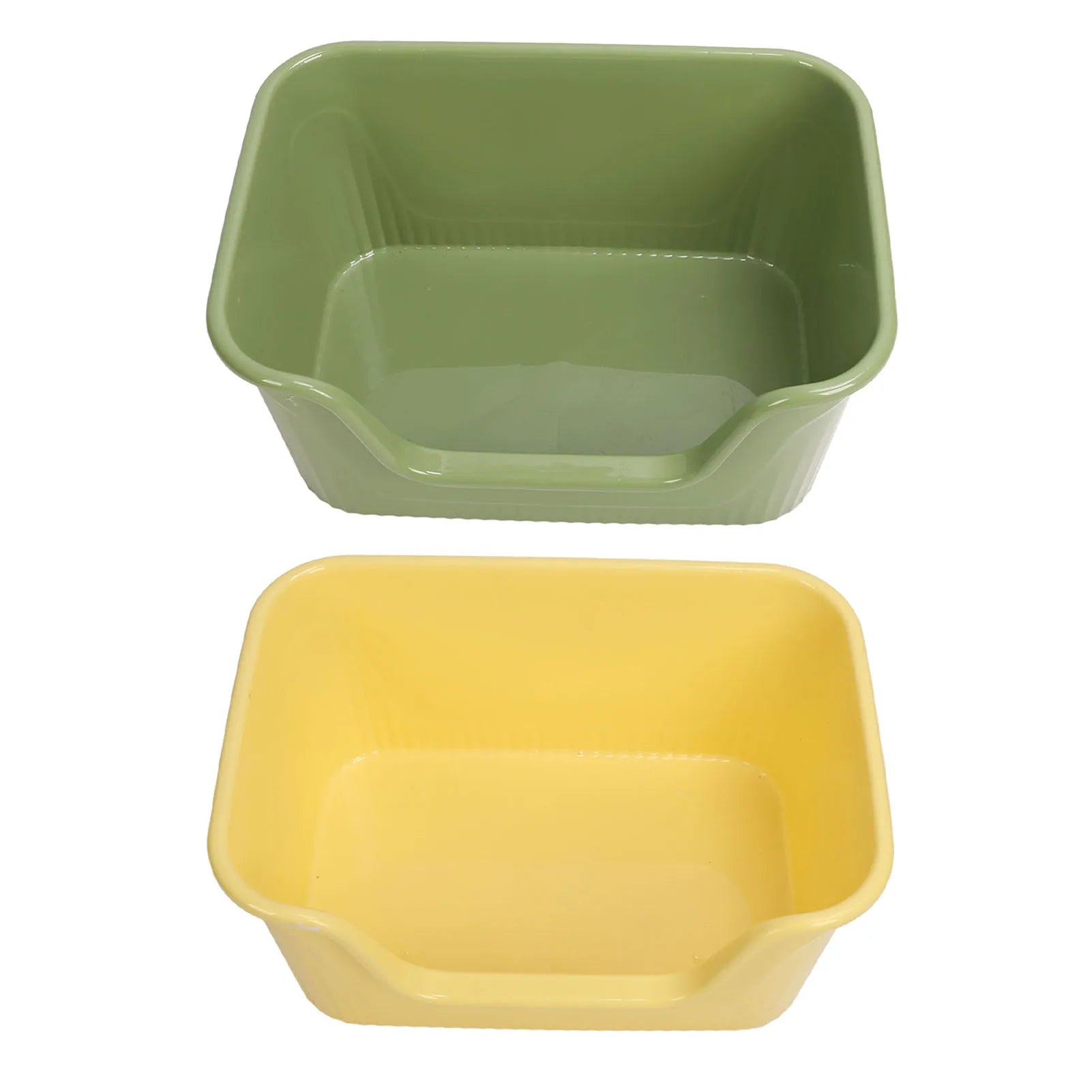 Large Cat Litter Box High Sides Anti Splashing Easy to Clean Simple Look Open Cat Litter Box for Large Cats Large Cat Litter Box