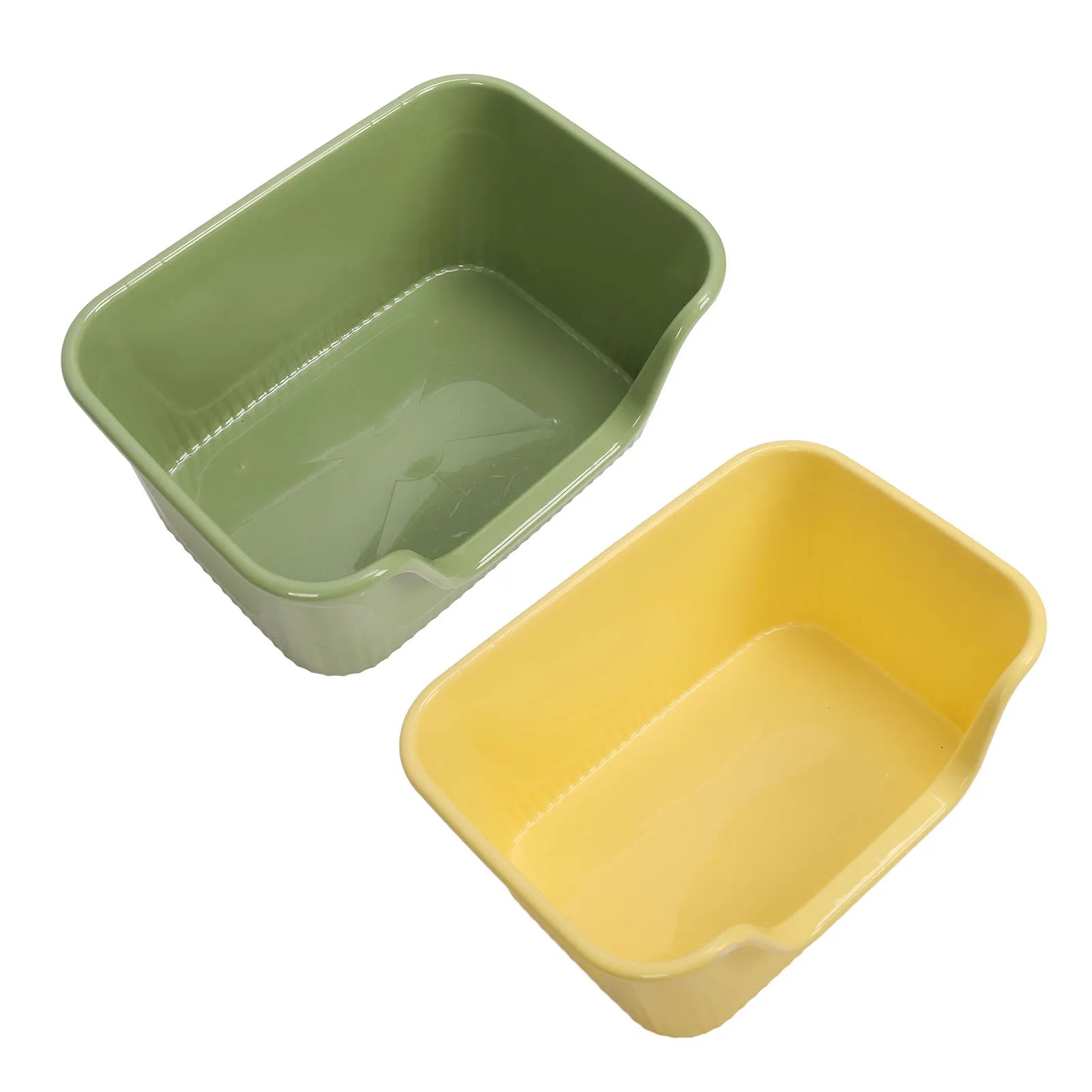 Large Cat Litter Box High Sides Anti Splashing Easy to Clean Simple Look Open Cat Litter Box for Large Cats Large Cat Litter Box