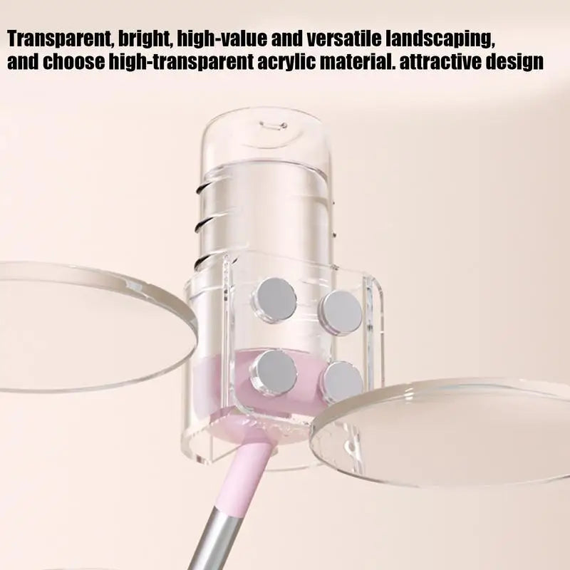 Hamster Water Bottle Stand Transparent Feeder Bracket For Squirrels Leakproof Hamster Water Bottle Magnetic Holder For Small