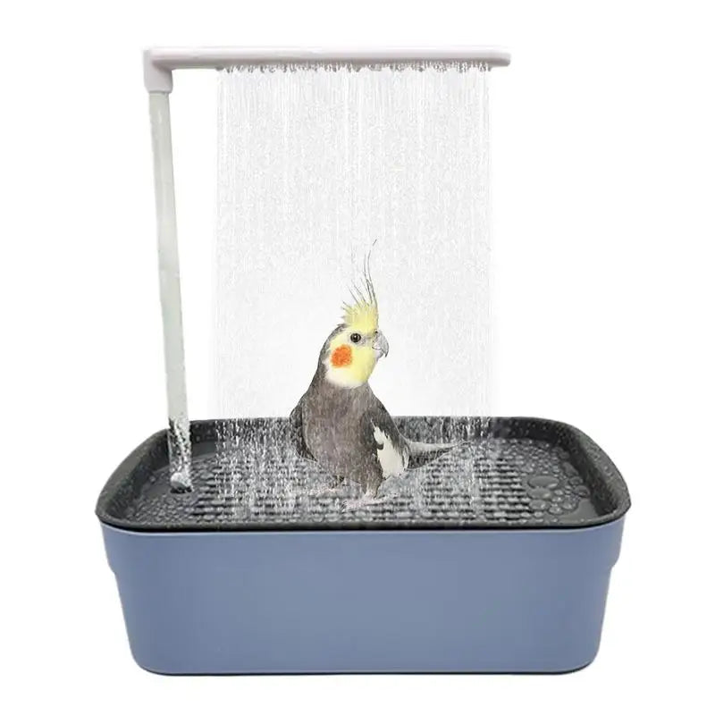 Bird Bath Shower Tub Pet Circulating Water Bath USB Electric Large Bird Bathtub Shower Fountain for Parakeet Cockatoo Parrot