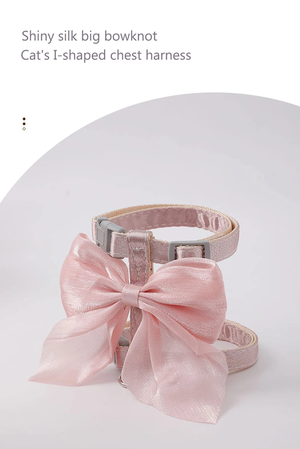 Cute Bowknot Cat Harness Accessories Princess Cat Dress Costumes Kitten Puppy Harness For Cats Leash