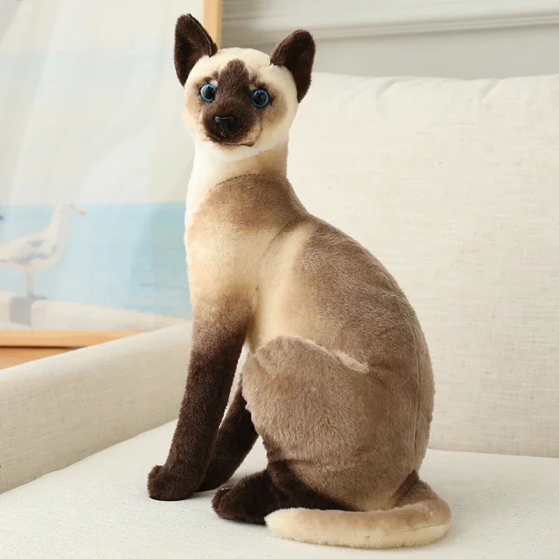 Cat Doll Pet Toys Stuffed Lifelike  Cats Plush Toy Simulation Cute  kitten Dolls  Children Boys and Girls Christmas Presents