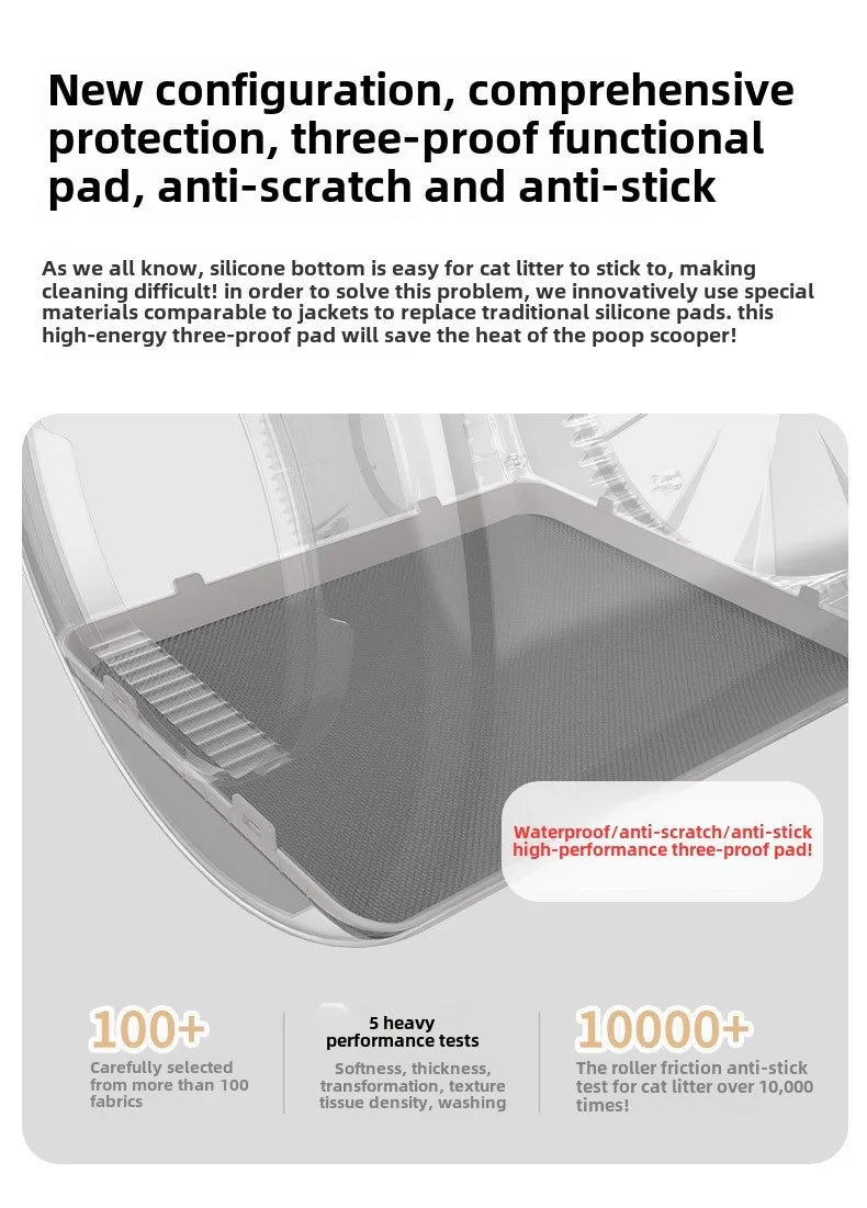Pet Intelligent Cat Litter Box, Cat Toilet, Electric Cat Litter Box, Large Size, Automatic Feces Shovel, Anti Splash