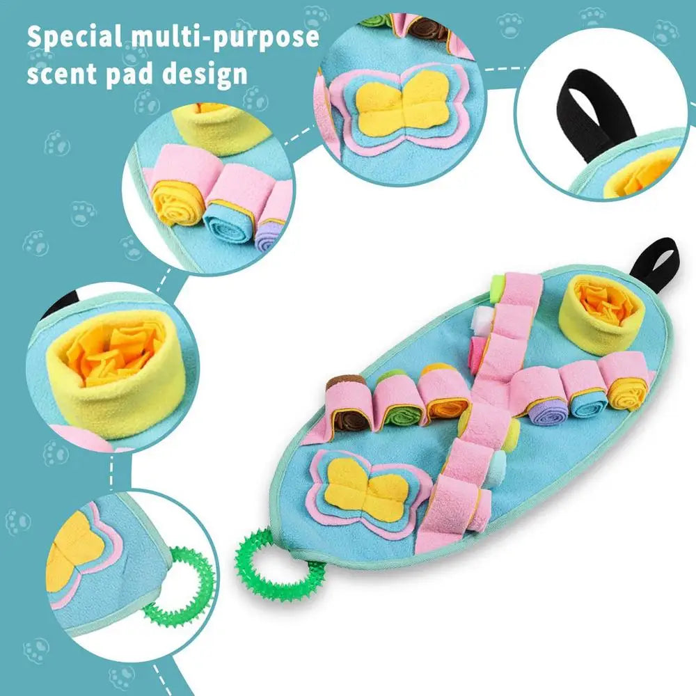 Snuffle Mat For Dogs Washable Dog Sniffing Toys Dog Mat Nasal Congestion Pad Brain Stimulation Toy Training Mat For Pets