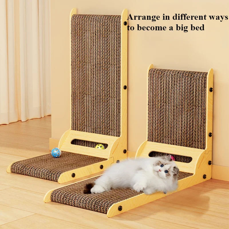 Cat Toys Interactive Board Cat Toys Wooden Wear-resistant and Scratch-resistant Post Cat Furniture Training Grinding Claw Toys